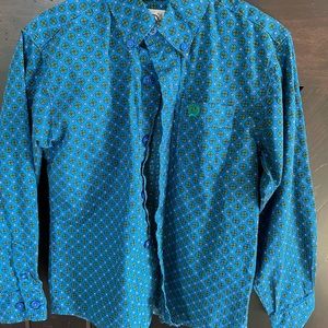 Cinch boys button down shirt
